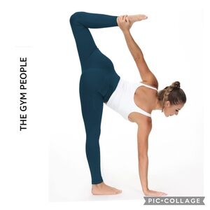 NEW THE GYM PEOPLE THICK HIGH WAIST YOGA PANTS POCKETS TUMMY CONTROL WORKOUT